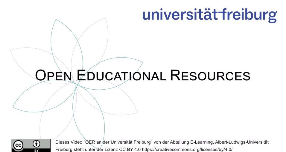 Screenshot mit Link zum Video "OER an der Albert-Ludwigs-Universität Freiburg" auf dem Videoportal